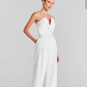 NADINE MERABI JUMPSUIT - VANESSA (WHITE)
